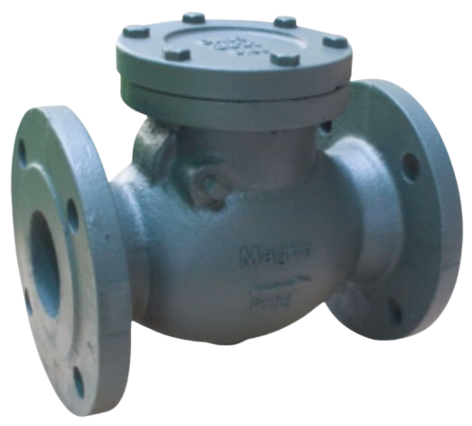 Magno check valve type swing